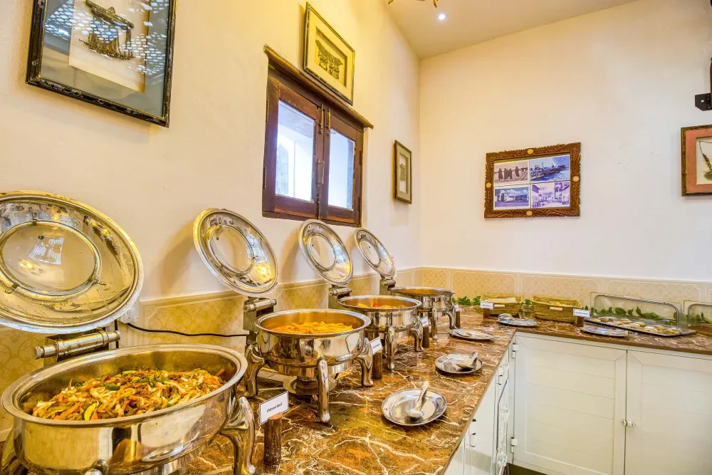 Archival photography throughout the hotel traces its storied 19th-century history.