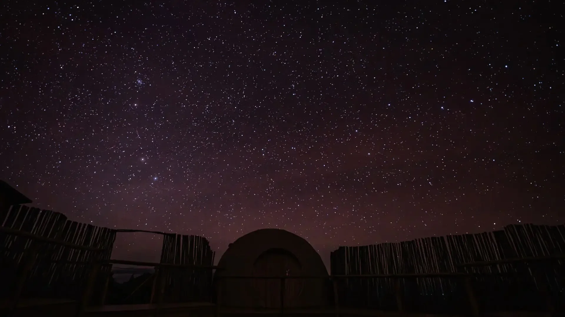 Far from city lights, the highlands reveal brilliant night skies above the camp.