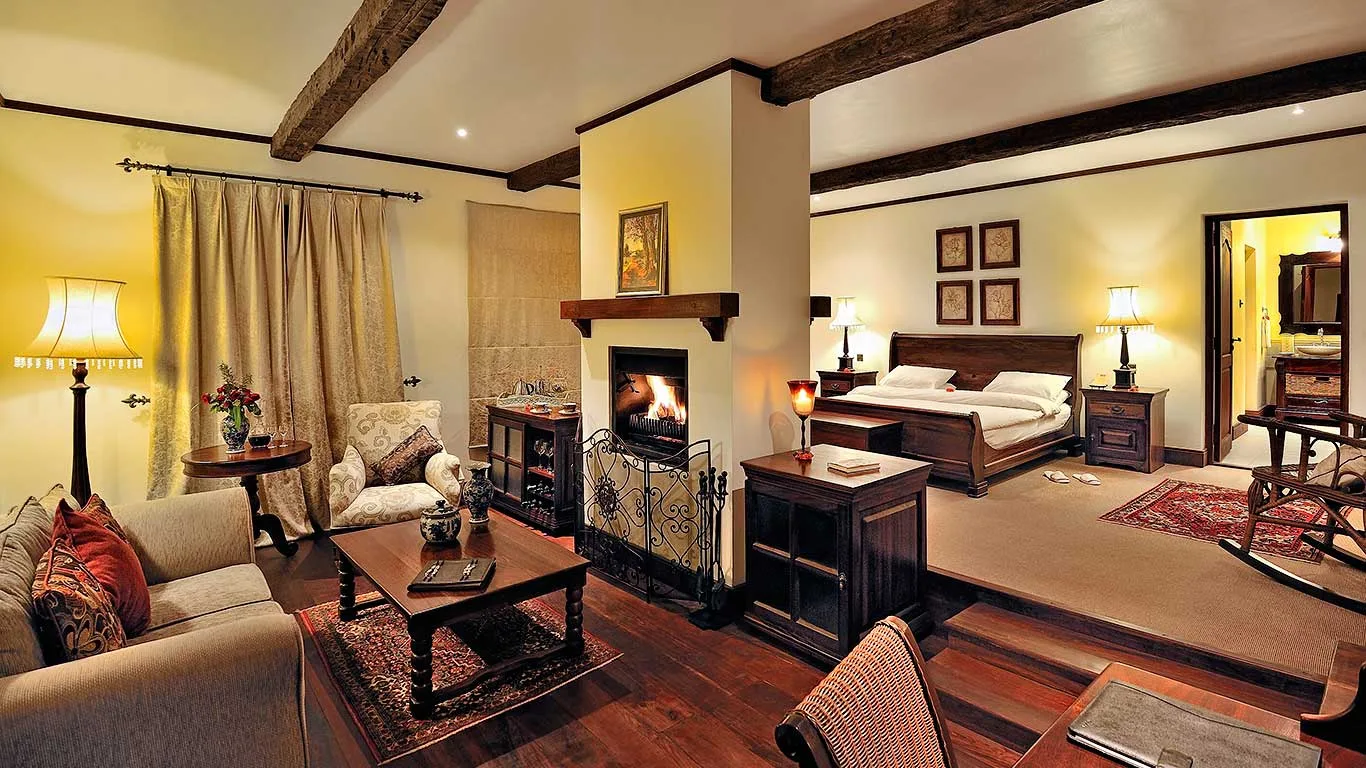 Fireplace cottage suite