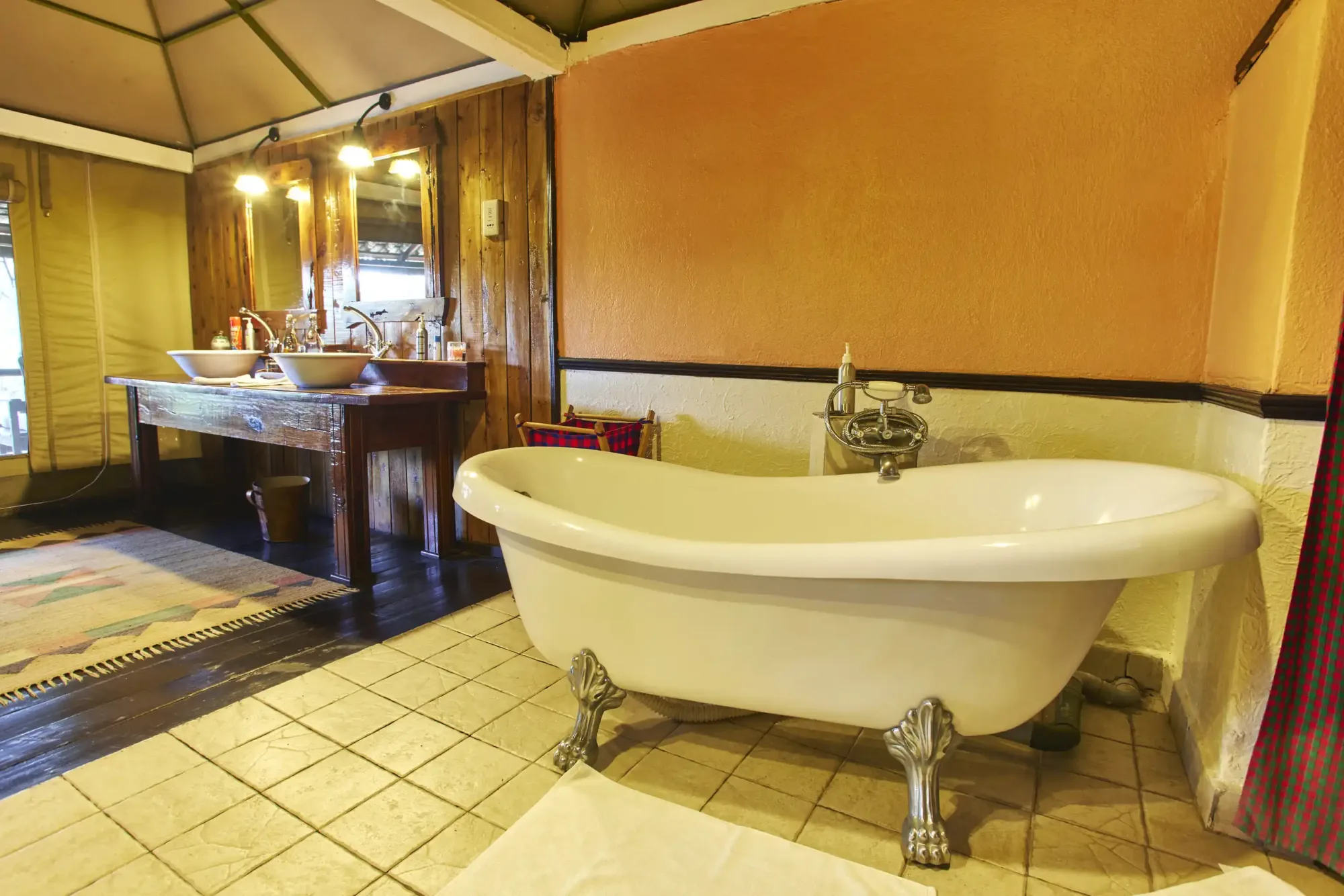 Family-tent bathtub