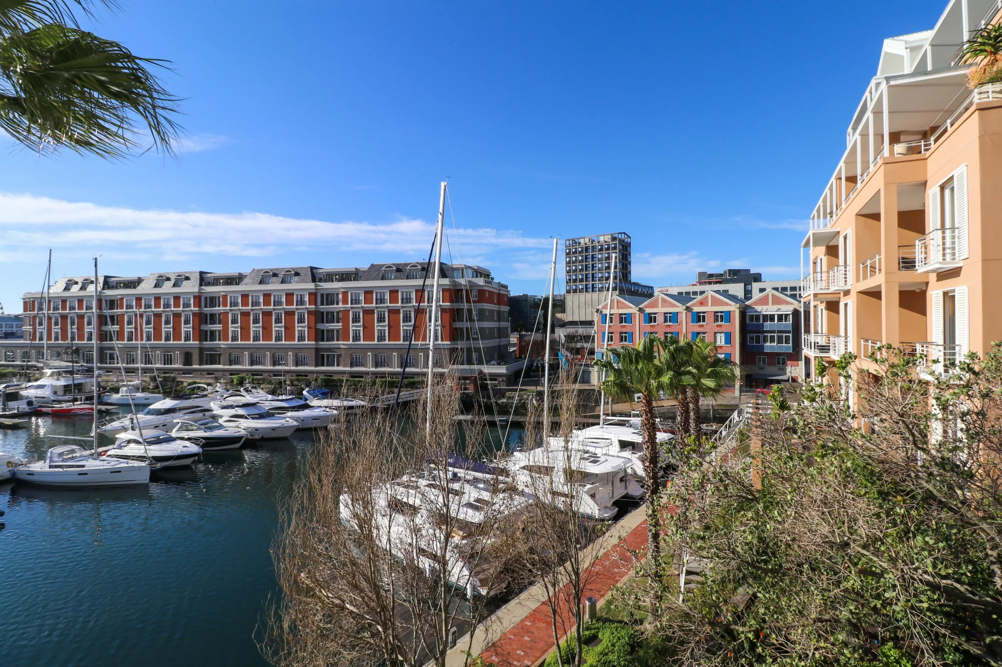 Yacht-basin apartment view