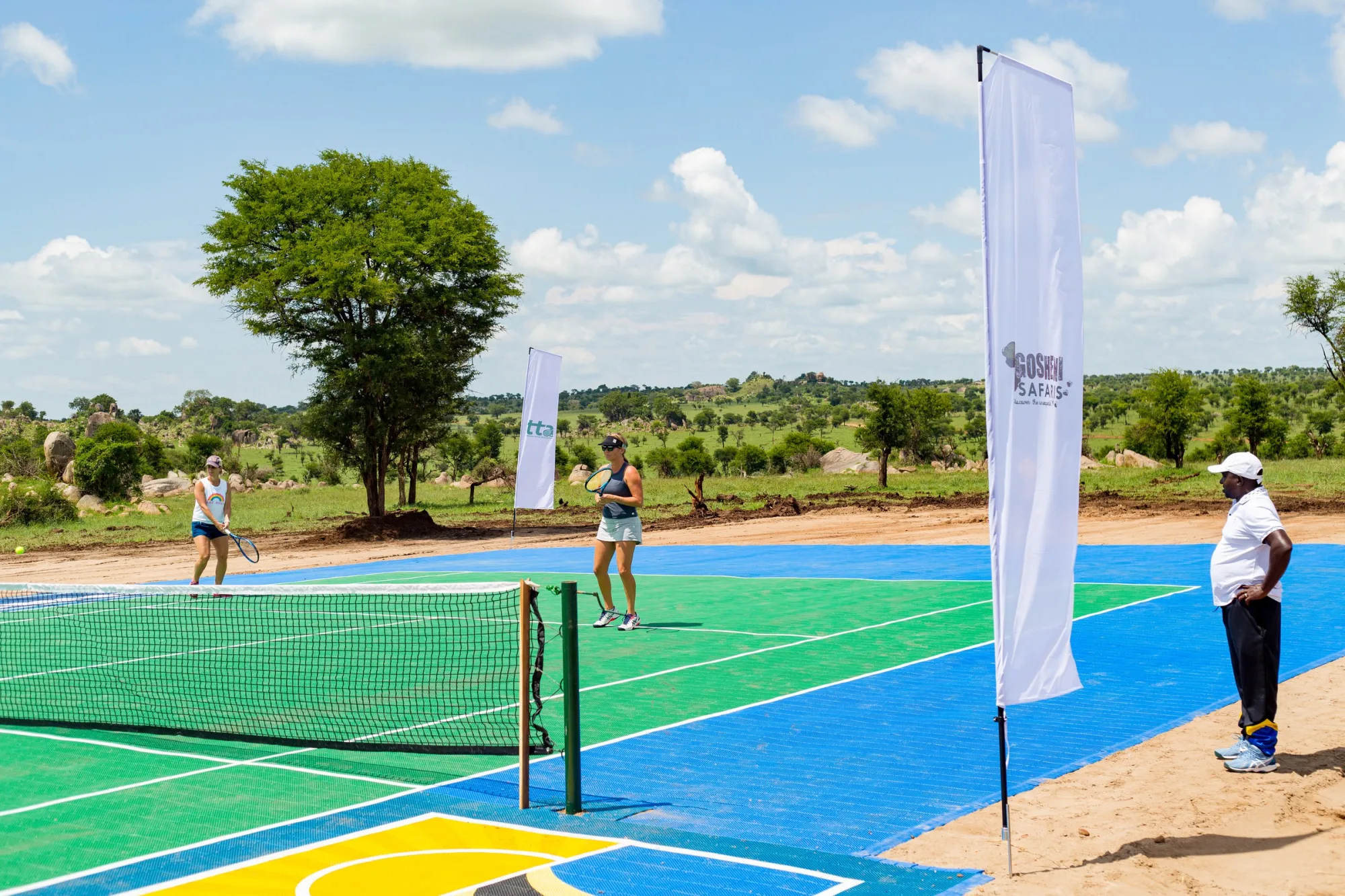 A court where there was only grass