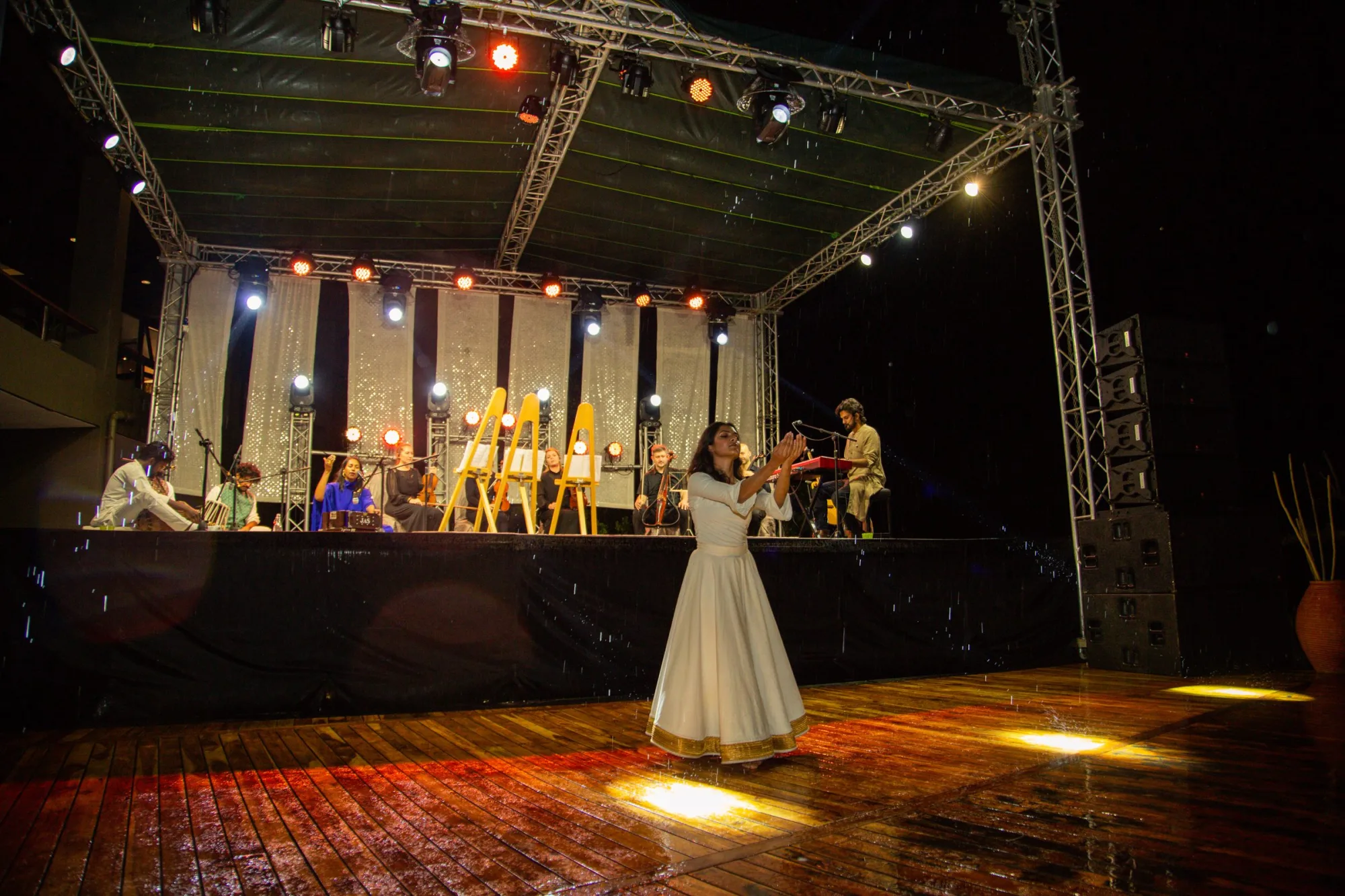 Music under the lights