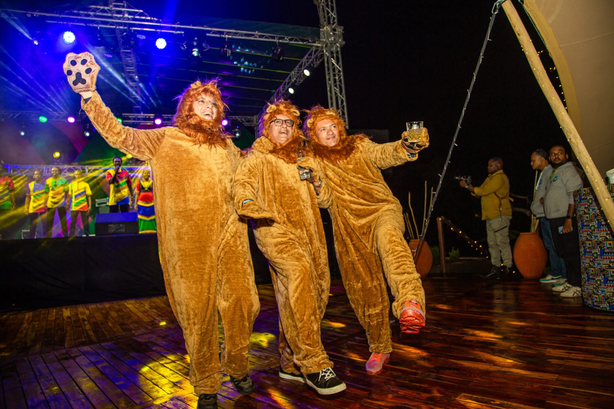 Big cats on stage