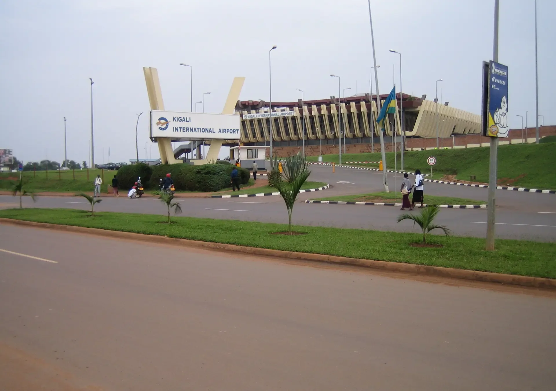 Arriving at Kigali International Airport in Rwanda, where this gorilla safari begins.