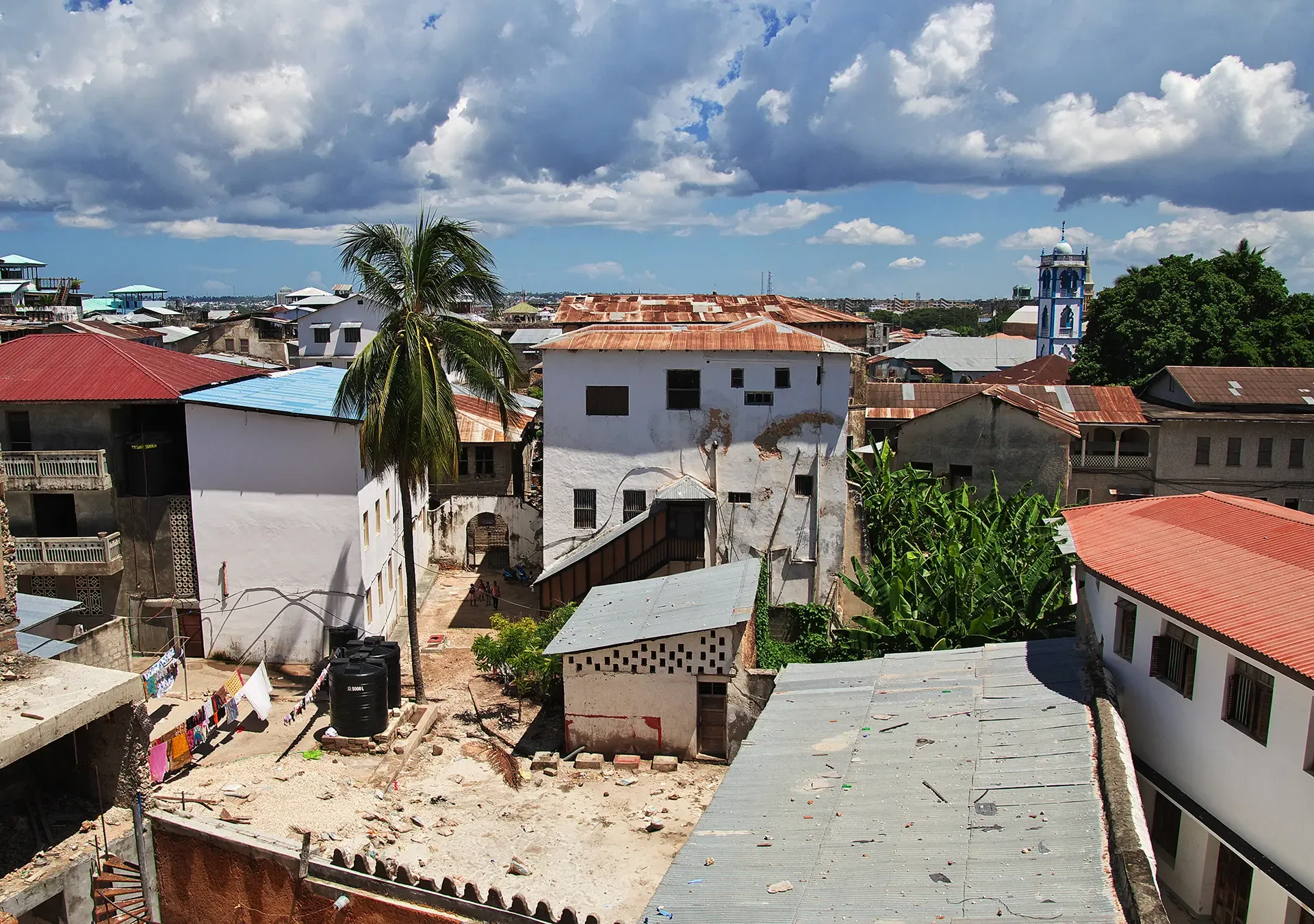 Roofs stone town city Zanzibar Tanzania